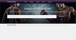 Desktop Screenshot of gymlive.net