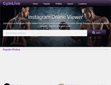 Tablet Screenshot of gymlive.net